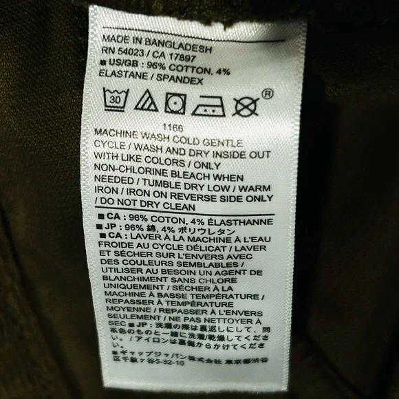 NWT Banana Republic Brown Slim Traveler Cords 35x34 Corduroy Preppy - Picture 11 of 11